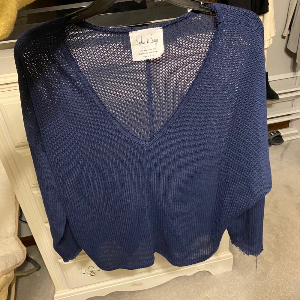Sadie and Sage Blue Sweater